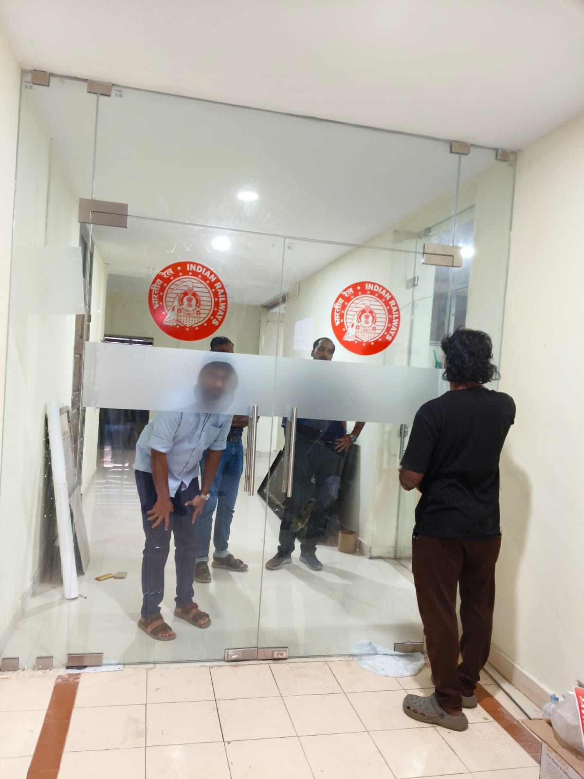 Institutional Glass Frosting