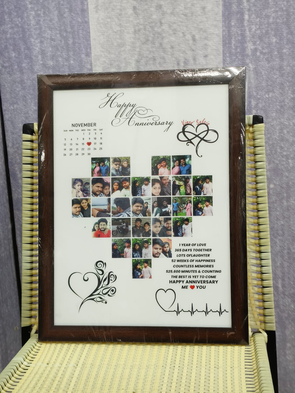 Personalized Anniversary Frame