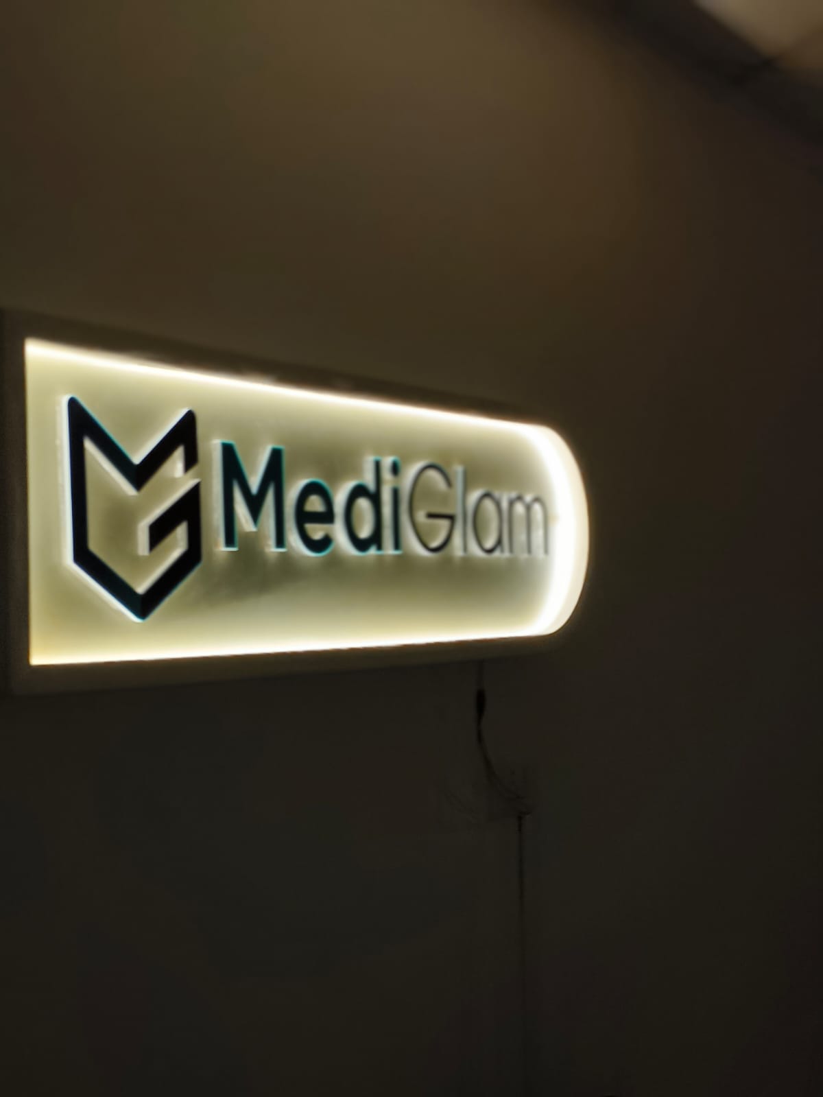 Backlit MediGlam Signage